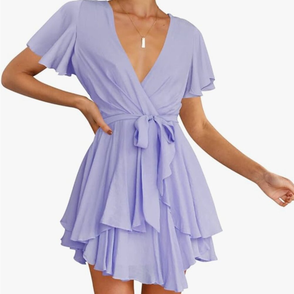 light purple dress